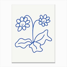 Flower Drawing Canvas Print