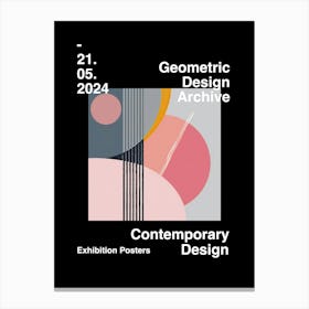 Geometric Design Archive Poster 45 Canvas Print