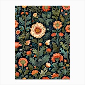 William Morris Floral Pattern 1 Canvas Print