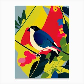 Finch Pop Matisse 2 Bird Canvas Print