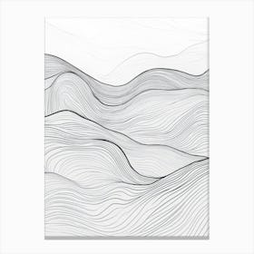 Abstract Line Drawing 7 Canvas Print