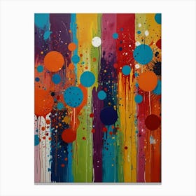 Colorful Splatters Canvas Print