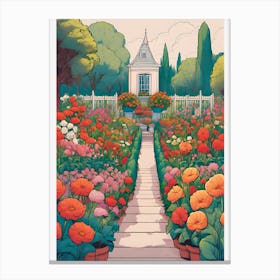 Garden Of Flowers Canvas Print