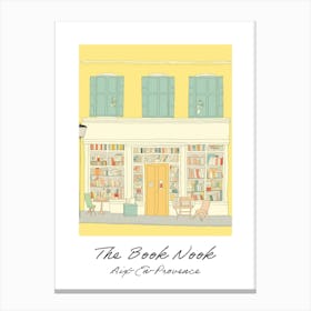 Aix En Provence The Book Nook Pastel Colours 3 Poster Canvas Print