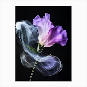 Flower With Smoke Canvas Print