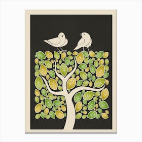 Tree And Birds 2 Canvas Print