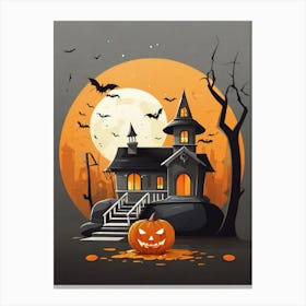 Halloween House Canvas Print