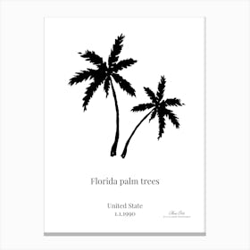 Florida Palm Trees Canvas Print