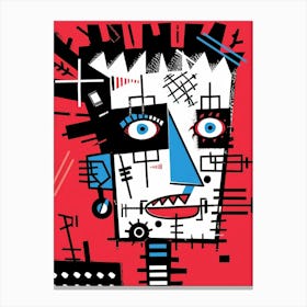 Face Of A Robot Canvas Print