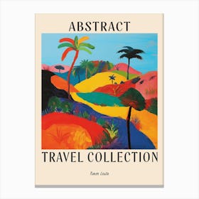 Abstract Travel Collection Poster Timor Leste 1 Canvas Print