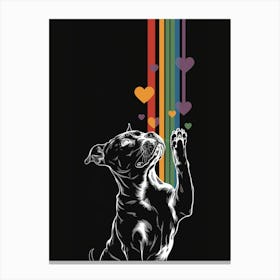 Rainbow Dog Canvas Print