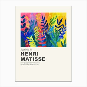 Museum Poster Inspired By Henri Matisse 6 Canvas Print