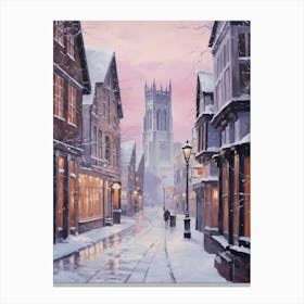 Dreamy Winter Painting York United Kingdom 2 Canvas Print
