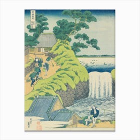 The Falls At Aoigaoka In The Eastern Capital, Katsushika Hokusai Canvas Print