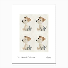 Cute Animals Collection Puppy 6 Canvas Print