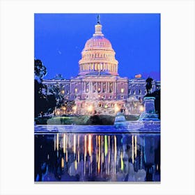 Washington Dc Art Canvas Print