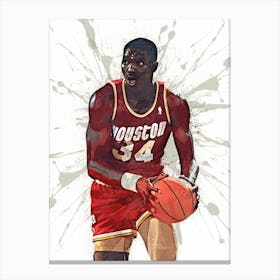 Hakeem Olajuwon Houston Rockets 1 Canvas Print