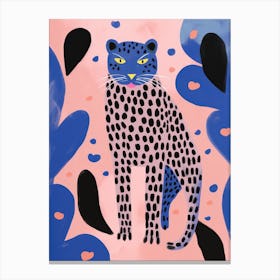 Playful Illustration Of Jaguar For Kids Room 3 Canvas Print