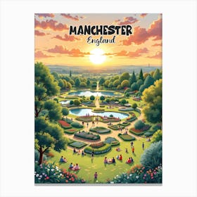 Manchester Vintage Art V 03 Canvas Print