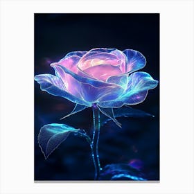 Rose In The Dark 3 Canvas Print