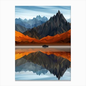 Abstract Mountain Landscape 6 Canvas Print