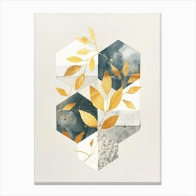 Hexagonal Leaves Canvas Print