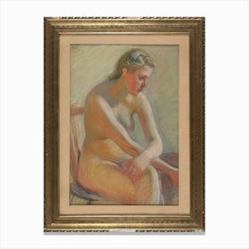 Nude, 1909, By Magnus Enckell Canvas Print