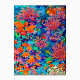 Acropora Tenuis 3 Vibrant Painting Canvas Print