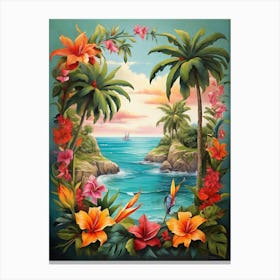 Tropical Paradise art print 2 Canvas Print