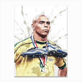 Ronaldo R9 Brazil Canvas Print