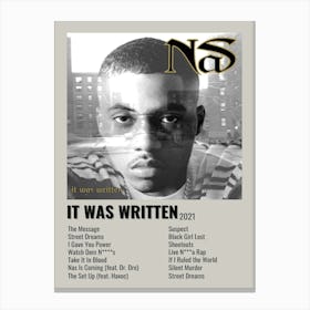 It Was Written 2021 Poster Canvas Print