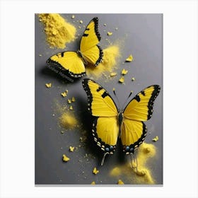 Yellow Butterflies Canvas Print