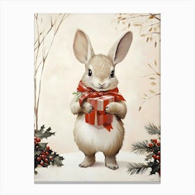 Christmas Bunny Canvas Print