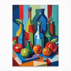 Cubist Still Life Art Print (2) Canvas Print