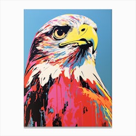 Andy Warhol Style Bird Falcon 2 Canvas Print
