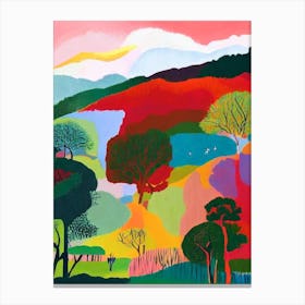 Kruger National Park South Africa Abstract Colourful Canvas Print