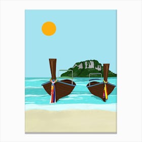 Tropical Beach Thailand Canvas Print
