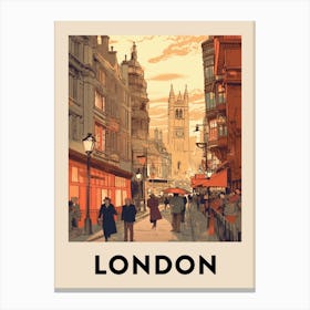 Vintage Travel Poster London 8 Canvas Print