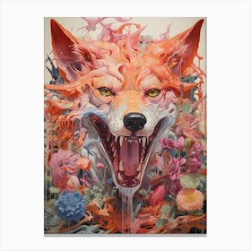 Fox Exployed Canvas Print