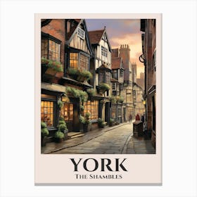 York The Shambles Canvas Print