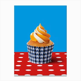 Cupcake With Frosting Pop Art Inspired 1 Canvas Print