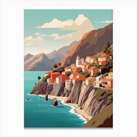 Cinque Terre Italy 1 Hiking Trail Landscape Canvas Print