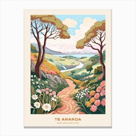 Te Araroa New Zealand Hike Poster Canvas Print