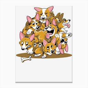 Corgis Canvas Print