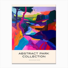 Abstract Park Collection Poster Richmond Park London 4 Canvas Print