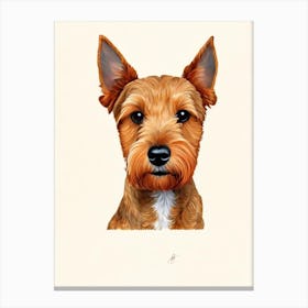 Welsh Terrier Illustration dog Canvas Print
