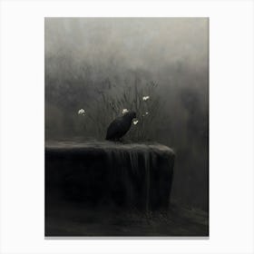 Dark Gothic Crow 4 Canvas Print