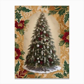 Christmas Tree Style William Morris 1 Canvas Print