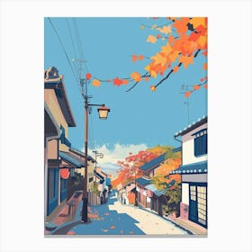 Shizuoka Japan 3 Colourful Illustration Canvas Print