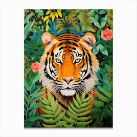 Tiger In The Jungle 21 Canvas Print